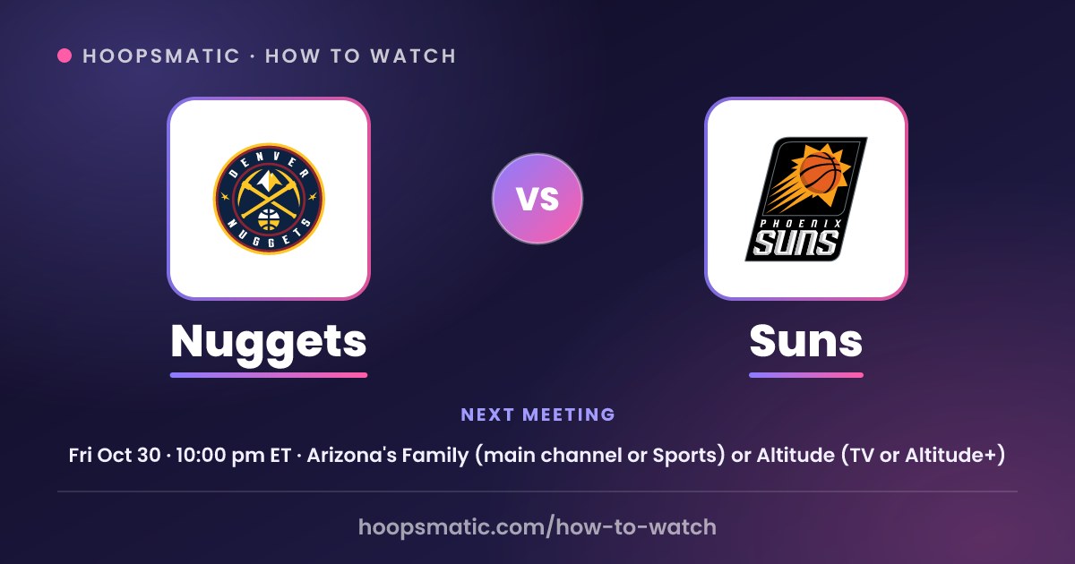 Explosive NBA Cup Clash: Inside the Dramatic Nuggets vs Suns Showdown