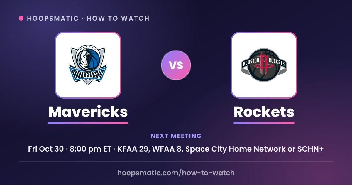 Inside the Intense State-Wide Clash of Rockets vs Mavericks